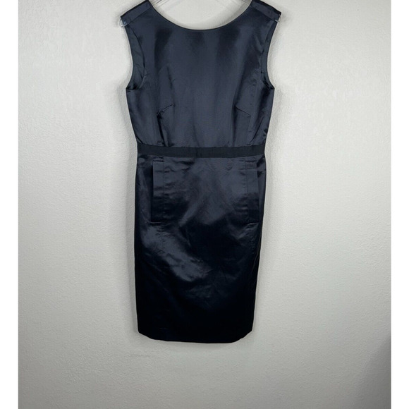 Marc by Marc Jacobs Sheath Dress Size 4 Black Silky Classic Sleeveless Cocktail - Picture 1 of 16